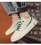 Mens Casual Shoes Lightweight Breathable for Men Flat Lace-Up Sneakers White Business Travel Tenis Masculino jinquedai