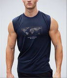 Summer Gyms Sleeveless t shirt Cotton casual Men Bodybuilding Fitness Mens fashion T Shirts Clothes Tees Tops ropa hombre jinquedai