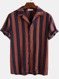 Jinquedai  Men Clothing  Men's Shirt Short Sleeve Lapel Printed Shirt Men Hawaiian Shirt Camisas Para Hombre jinquedai