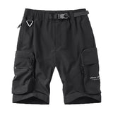 Hip Hop Cargo Shorts Men Summer Techwear Military Tactical Streetwear Shorts Button Pockets Fashion Harajuku Short Pants jinquedai