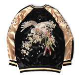 Jinquedai Baseball Bomber Jacket Men Women Satin Phoenix Embroidery Yokosuka Coat Spring Japan Double Sided Streetwear jinquedai