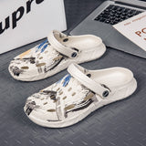 Men Sandals Summer  New Design Fashion Summer Beach Womens's Shoes Men Breathable Wear-resistant Casual Sandals Mens Sneaker jinquedai