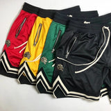 Hip hop street Instagram main line retro sports casual fitness basketball pants black red heavy mesh five-minute shorts jinquedai