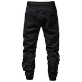 Fashion Ninja Pants Techwear Bandage Zipper Pockets Cargo Pants Joggers Men Black Hip Hop Streetwear Trousers jinquedai