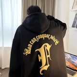 Hip Hop Letter Men's Hoodeis Large Size New Brand Thicken Male Hooded Sweatshirts Fashion Streetwear Pullovers jinquedai