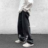 Hybskr Oversized Harajuku Printed Men's Jeans Baggy Straight Male Streetwear Denim Pants Casual Fashion Hip Hop 5XL Trousers jinquedai