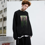 Sweatshirt Men/Women New European And American Hip-hop Trend Personality Graphic Dark Loose Round Neck Streetwear jinquedai