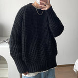 Winter Thick Sweater Men Warm Fashion Casual O-neck Knitted Pullover Men Korean Loose Long Sleeve Sweater Mens Jumper Clothes jinquedai