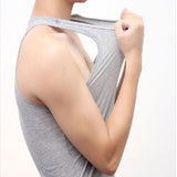 Jinquedai  Mens Sleeveless Tank Top Thin Gym Muscle Vest Summer Training Plain Casual Bodybuilding T Shirt Sports Breathable Ound Neck Tops jinquedai