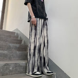 Pleated Pants Men's Fashion Retro Casual Pants Men Japanese Streetwear Loose Hip-hop Wide-leg Pants Mens Ice Silk Trousers M-3XL jinquedai