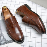 Men's Dress Shoes Men Wedding Fashion Office High Quality Leather Comfy Business Formal Italy Shoes Men Shoes Plus Size 38~48 jinquedai