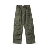 Tactical Cargo Pants Plus Size Loose Streetwear Hip Hop Pants Harajuku Straight Casual Trousers jinquedai