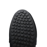 Casual Men Leather Shoes Luxury Brand Slip on Formal Loafers Moccasins Italian Black Male Driving Flat Breathable Solid jinquedai