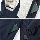 Jinquedai Winter Men's Bomber Jacket Casual Male Outwear Fleece Warm Hooded Coats Fashion Retro Military Jackets Man Brand Clothing jinquedai