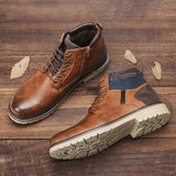 New Men's Winter Shoes Warm Comfortable Non-Slip Men Winter Boots jinquedai