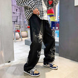 New American style Vintage high Street ManY2K Autumn Winter Loose  hundred Take Straightcylinderfeeling Couple longpants jinquedai