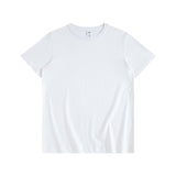 Jinquedai  Heavy Weight 250g Cotton Carbon Brushed Men T-Shirts Japan Style Retro Simple Luxury Solid Color Youth Student O-Neck Tees Tops jinquedai