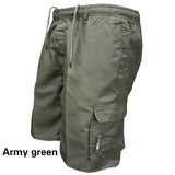 Mens Cargo Shorts New Side Multi-pockets Men Loose Work Shorts Casual Short Pants Male Plus Size Summer Outdoor Shorts jinquedai