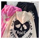 Jinquedai Streetwear Skull Patch Long Sleeve Hoodies Vintage Sweatshirt Y2k Clothes 2022 Hip Hop Harajuku Grunge E-girl Hoodies Men jinquedai