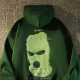 Spring and autumn women big dchiphop street funny head hooded sweater men and women ins hip-hop loose hooded jacket tide jinquedai