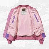 Harajuku Hip Hop Bomber Jacket Pink Plus Size Streetwear Techwear Jackets Couple Fashion Baseball Varsity Jacket and Coat jinquedai