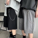 Jinquedai Harajuku Men's Suit Shorts Fashion Summer Hip Hop Male Casual Short Trousers Korean Male Streetwear Oversized Men's Pants jinquedai