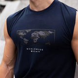 Summer Gyms Sleeveless t shirt Cotton casual Men Bodybuilding Fitness Mens fashion T Shirts Clothes Tees Tops ropa hombre jinquedai