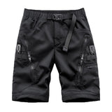 Hip Hop Cargo Shorts Men Summer Techwear Military Tactical Streetwear Shorts Button Pockets Fashion Harajuku Short Pants jinquedai