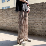 Summer Pleated Pants Men Fashion Oversized Wide Leg Pants Men Japanese Streetwear Hip-hop Loose Ice Silk Pants Mens Trousers jinquedai