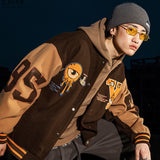 Jinquedai  hiphop jacket men and women autumn and winter coat casual handsome fashion loose versatile high-quality oversized jacket jinquedai