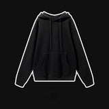 Hoodies For Men Casual Print Suit Solid Pullover Autumn Winter Oversized Sweatshirt Home Regular Streetwear Male Clothes jinquedai