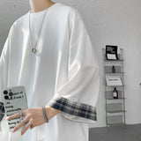 Summer Short-sleeved T-shirt Men Fashion Casual Oversized T Shirt Men Streetwear Hip-hop Loose O-neck Tshirt Mens Top S-2XL jinquedai