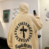Gothic Men Hip Hop Streetwear Loose Hoodies Fashion Harajuku Autumn Hooded Unisex Sweatshirts Casual Male Pullovers jinquedai