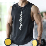 NEW Bodybuilding Sports Tank Tops Men Gyms Fitness Workout Sleeveless Shirt Male Summer Loose Undershirt Running men Vest jinquedai