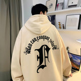 Hip Hop Letter Men's Hoodeis Large Size New Brand Thicken Male Hooded Sweatshirts Fashion Streetwear Pullovers jinquedai