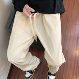 Men's Casual Pants Corduroy Solid Color Straight-leg Large Size Male Trousers Fashion Baggy New Brand Pants jinquedai