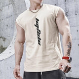 New Gyms Tank Top Summer Brand Sleeveless Shirt Sports Fitness Tank Top Men printing bodybuilding undershirt Running vest jinquedai