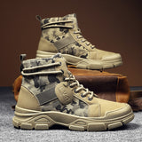 Autumn New Military Boots for Men Camouflage Desert Boots High-top Sneakers Non-slip Work Shoes for Men Buty Robocze Meskie jinquedai