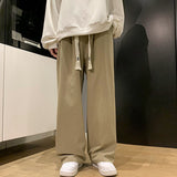 Oversized Wide Leg Pants Men Fashion Khaki White Black Casual Pants Men Streetwear Hip-hop Loose Straight Pants Mens Trousers jinquedai