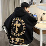 Gothic Men Hip Hop Streetwear Loose Hoodies Fashion Harajuku Autumn Hooded Unisex Sweatshirts Casual Male Pullovers jinquedai