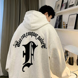 Hip Hop Letter Men's Hoodeis Large Size New Brand Thicken Male Hooded Sweatshirts Fashion Streetwear Pullovers jinquedai