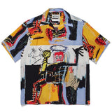 Fashion Graffiti Oversized Short Sleeve Shirt Japan Harajuku Streetwear Men's Hip Hop Shirts Summer Hawaii Button Up Blouse jinquedai