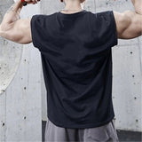 New Gyms Tank Top Summer Brand Sleeveless Shirt Sports Fitness Tank Top Men printing bodybuilding undershirt Running vest jinquedai