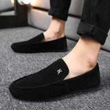 Men Shoes Black Loafers Slip on Male Footwear Adulto Driving Moccasin Soft Comfortable Casual driving Shoes Men Sneakers Flats jinquedai