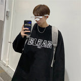 Men Long Sleeve T-shirts Letter Print O-neck Oversize 8XL Ulzzang Streetwear Men Autumn Winter Korean Long Sleeve Tees jinquedai