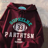 Spring and autumn women big dchiphop street funny head hooded sweater men and women ins hip-hop loose hooded jacket tide jinquedai