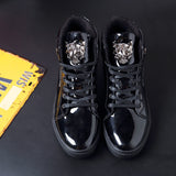 Mens Fashion Boots Stylish Shoes Boots For Men Army Men's Fashion Casual Summer Male Leather Western Vintage Black Punk Chelsea jinquedai