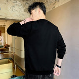 Autumn Winter Crew Sweatshirt Men Fashion Clothing Long Sleeve Shirts Warm Fleece Sweatshirt Casual Clothes Men jinquedai