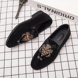 Fashion Shoes Light Shoes Men Driving Loafers Men's Leather With Spikes Summer Dress Casual Man Fashion Mens Slip On For Trend jinquedai