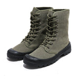 Men Boots Spring Autumn High Help Style Denim Canvas Fashion Rubber Outdoors Desert Shoes Men jinquedai